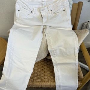 Women Paige denim white jeans size 28.